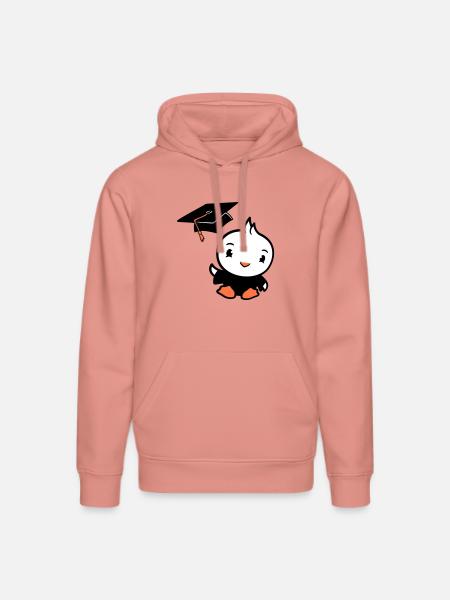 Bird Graduation College Graduation Hat School - Stanley/Stella DRUMMER Unisex Organic Hoodie - canyon pink