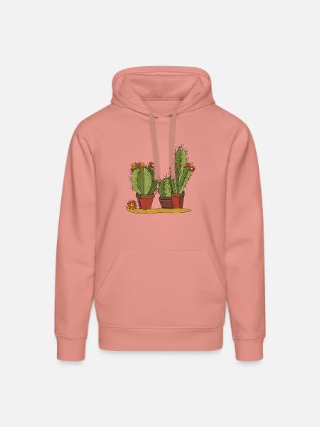 Blumen - Stanley/Stella Unisex Bio-Hoodie DRUMMER  - Altrosa
