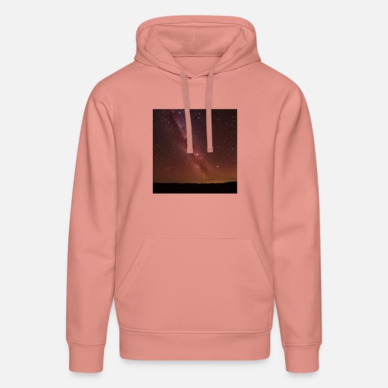 Image de comparaison ciel étoilé - Sweat à capuche bio DRUMMER Stanley/Stella Unisexe - rose poudré