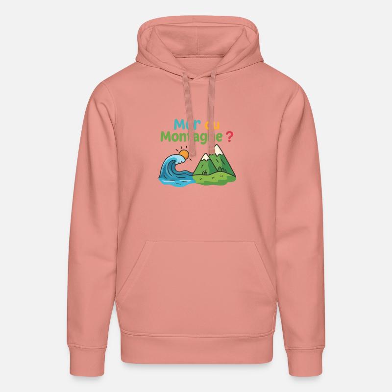 Meer oder Berg - Stanley/Stella Unisex Bio-Hoodie DRUMMER  - Altrosa