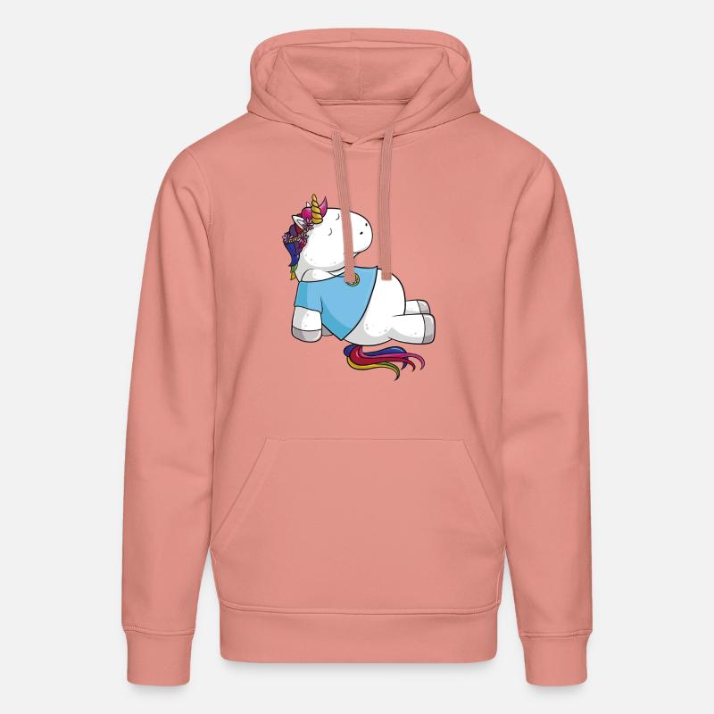 Hippie Einhorn Comic - Stanley/Stella Unisex Bio-Hoodie DRUMMER  - Altrosa