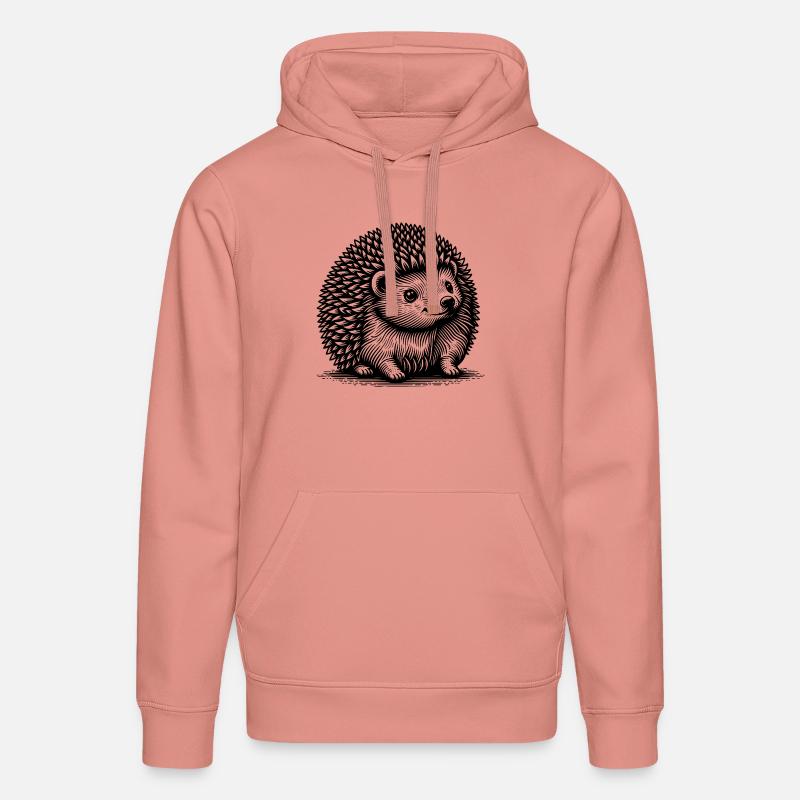 Petit hérisson mignon - Sweat à capuche bio DRUMMER Stanley/Stella Unisexe - rose poudré