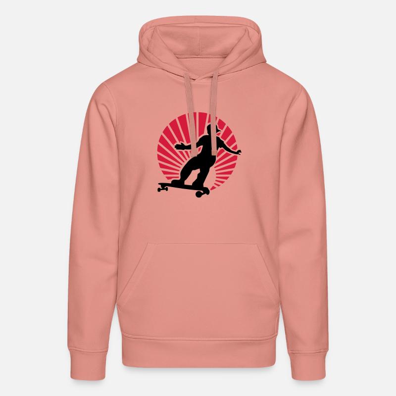 longboard - Sweat à capuche bio DRUMMER Stanley/Stella Unisexe - rose poudré