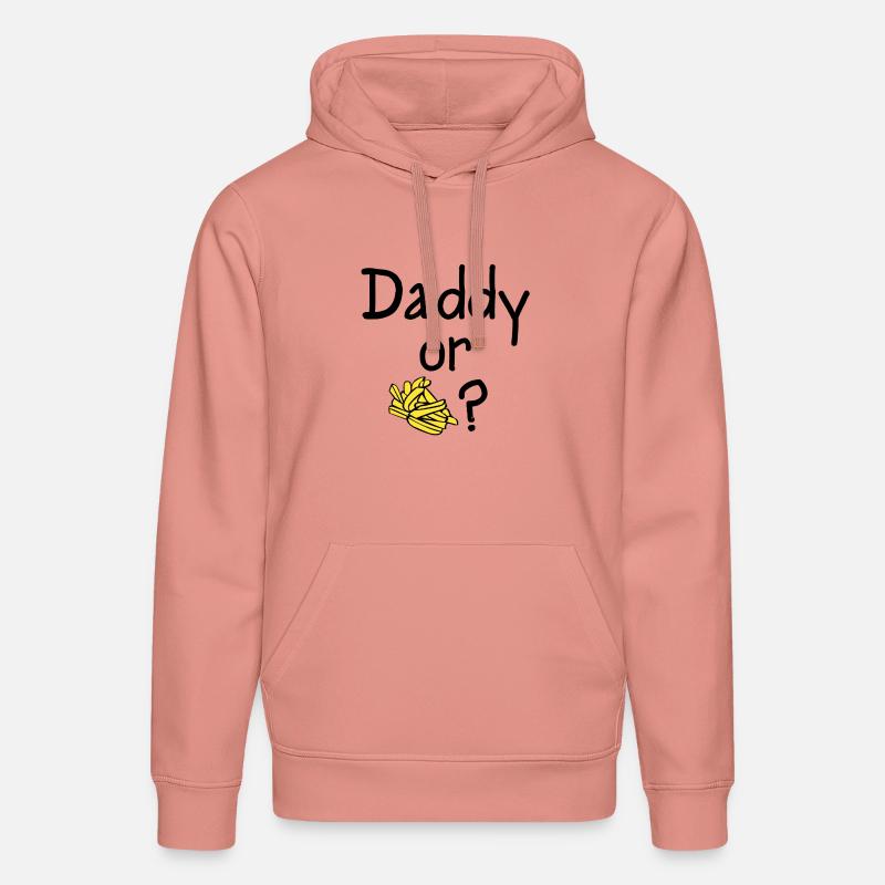 Daddy oder Chips? - Stanley/Stella Unisex Bio-Hoodie DRUMMER  - Altrosa