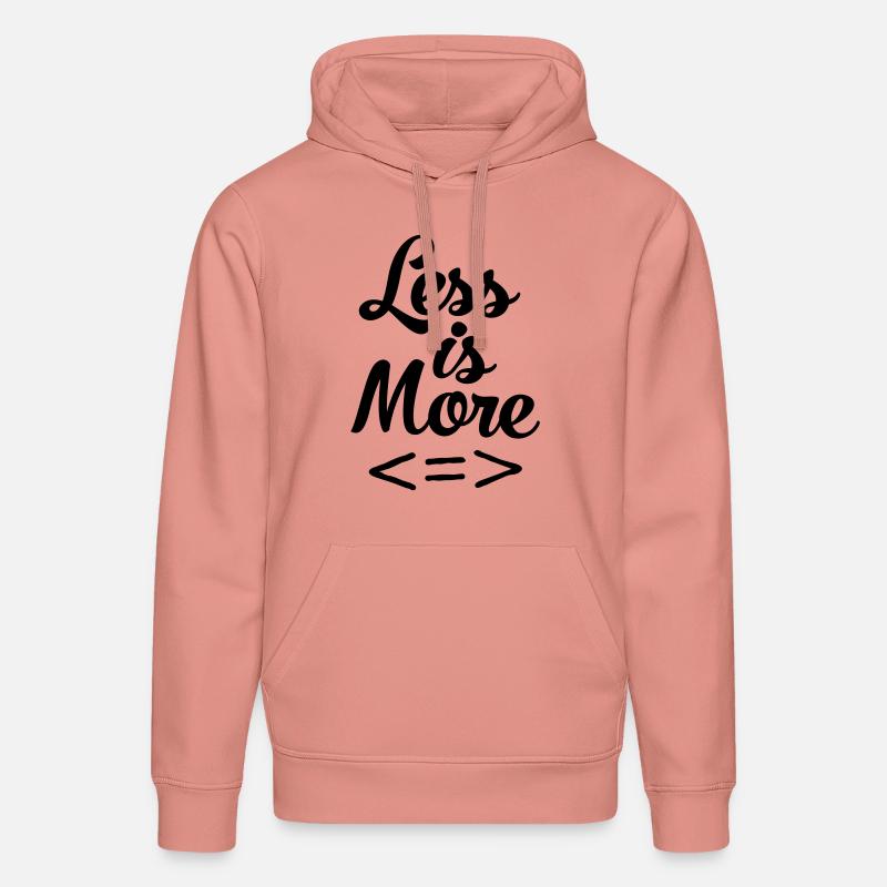 Less Is More - Sweat à capuche bio DRUMMER Stanley/Stella Unisexe - rose poudré