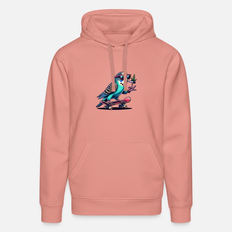 Perruche flagrante - Sweat à capuche bio DRUMMER Stanley/Stella Unisexe - rose poudré