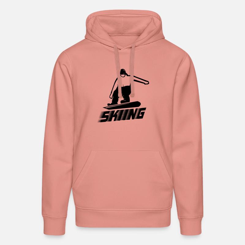 Ski Snowboard - Sweat à capuche bio DRUMMER Stanley/Stella Unisexe - rose poudré