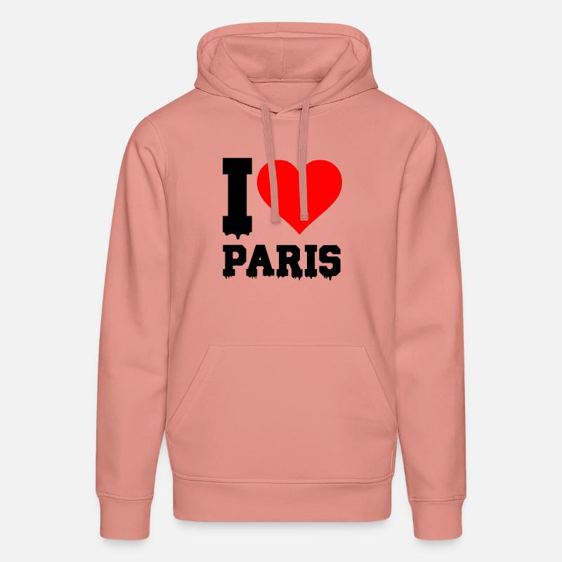J’adore Paris - Sweat à capuche bio DRUMMER Stanley/Stella Unisexe - rose poudré