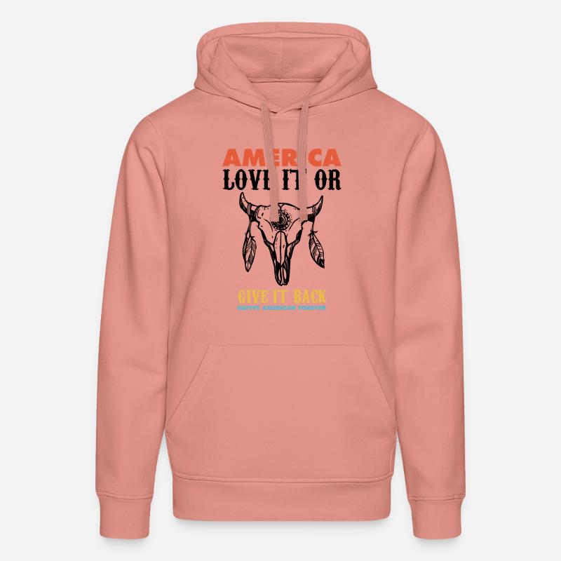 american native, deadly day, apache - Stanley/Stella Unisex Bio-Hoodie DRUMMER  - Altrosa