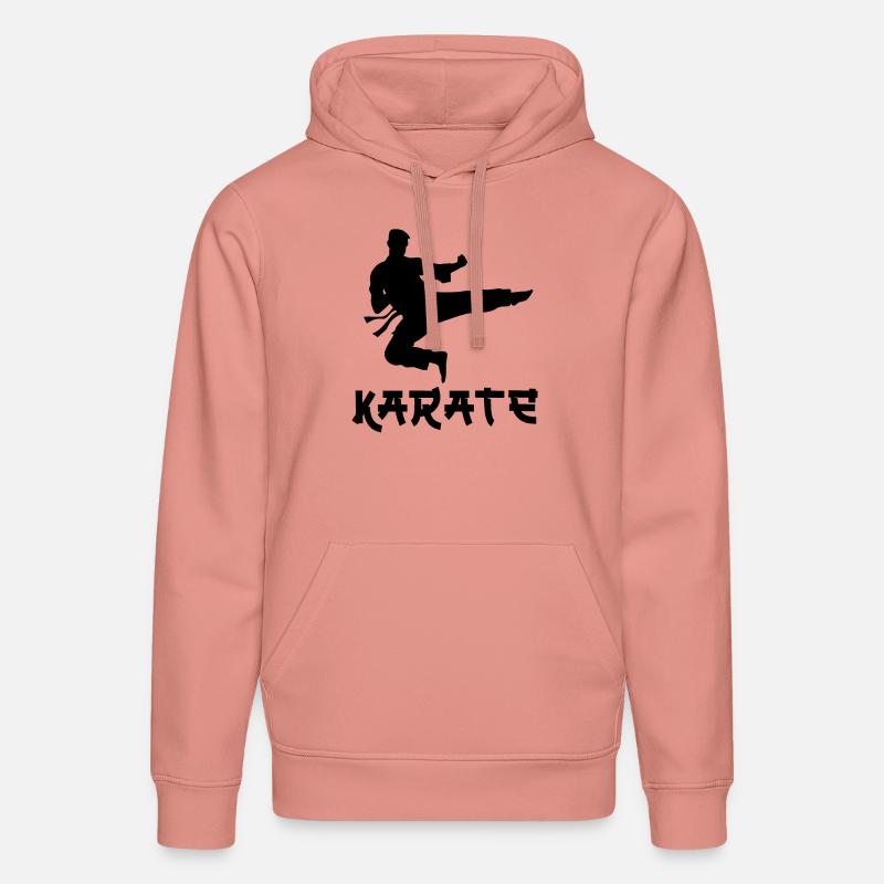Karaté - Sweat à capuche bio DRUMMER Stanley/Stella Unisexe - rose poudré