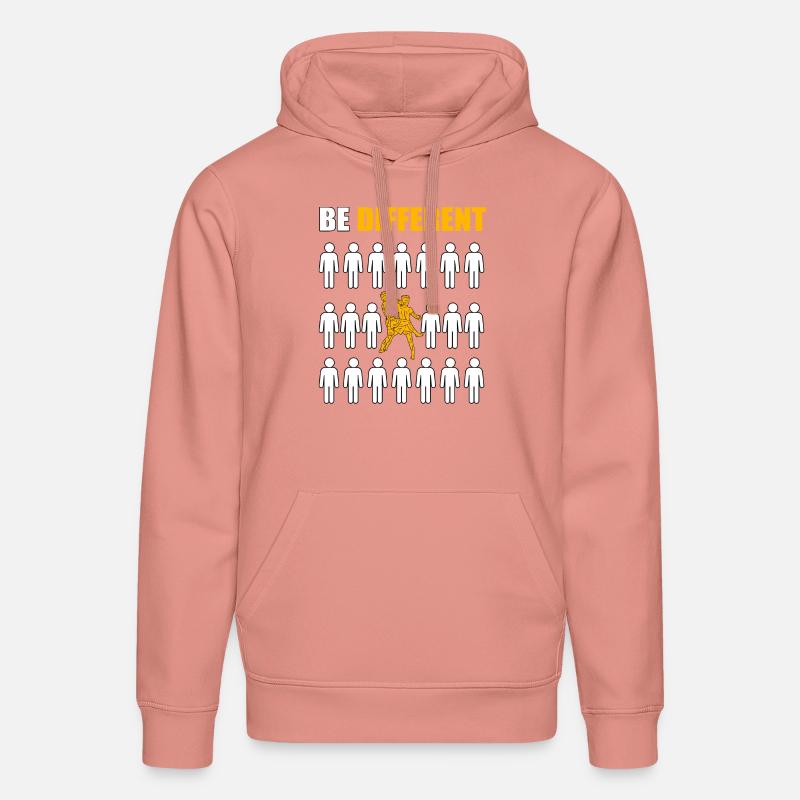 Sei anders Muay Thai - Stanley/Stella Unisex Bio-Hoodie DRUMMER  - Altrosa