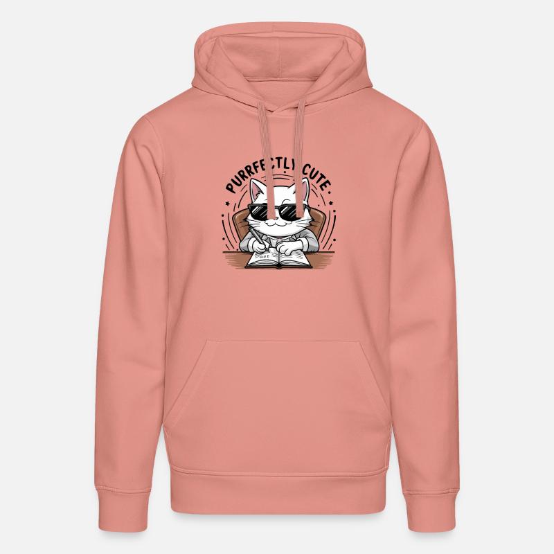 CHAT PARFAITEMENT MIGNON - Sweat à capuche bio DRUMMER Stanley/Stella Unisexe - rose poudré