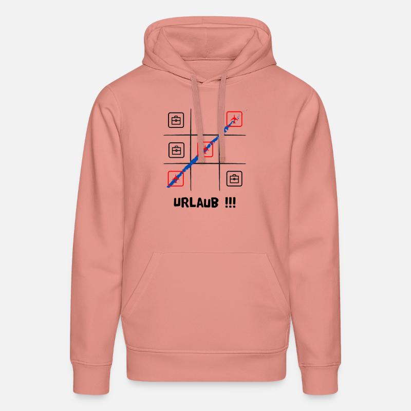 Tik tak to oder Käsekästchen, Urlaub oder Arbeit - Stanley/Stella Unisex Bio-Hoodie DRUMMER  - Altrosa