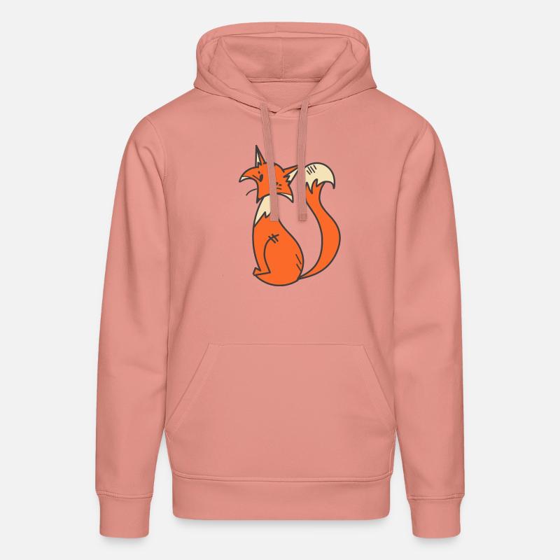 Conception de renard - Sweat à capuche bio DRUMMER Stanley/Stella Unisexe - rose poudré