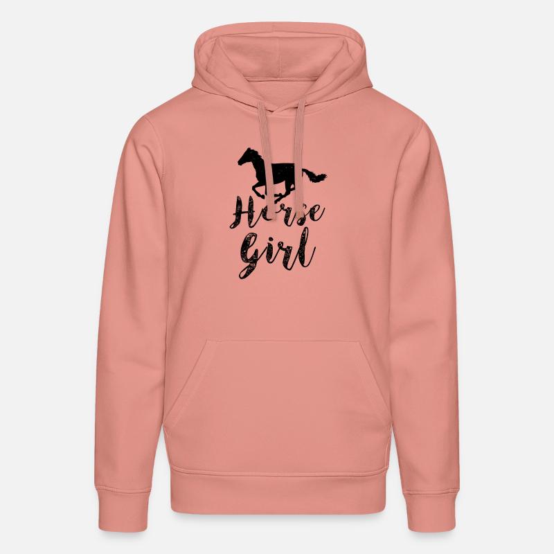 Fille de cheval - Sweat à capuche bio DRUMMER Stanley/Stella Unisexe - rose poudré