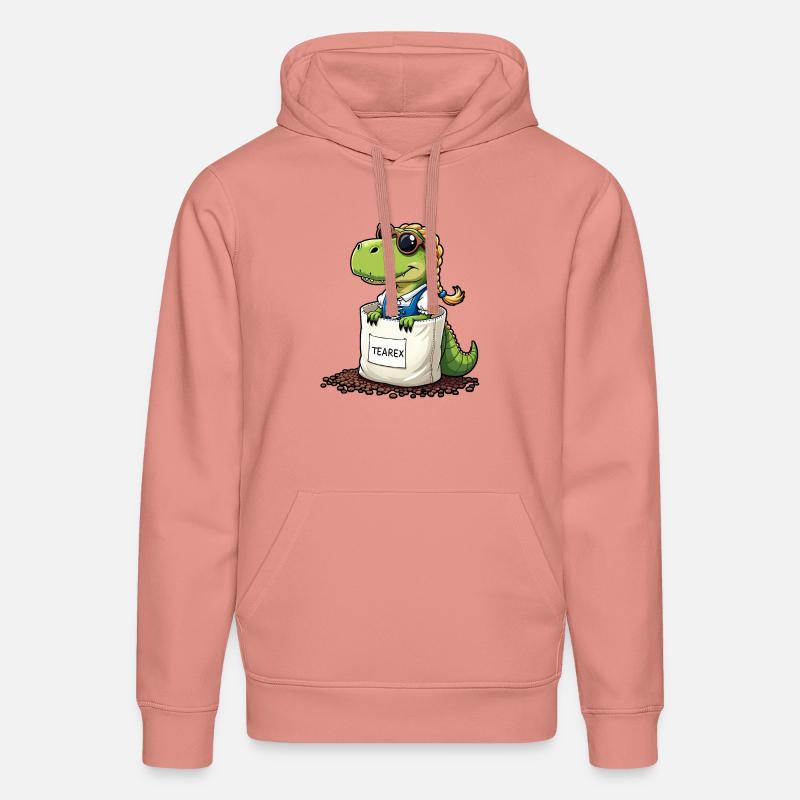Tea Rex Dinosaurier traditionellen Dir Tee - Stanley/Stella Unisex Bio-Hoodie DRUMMER - Altrosa