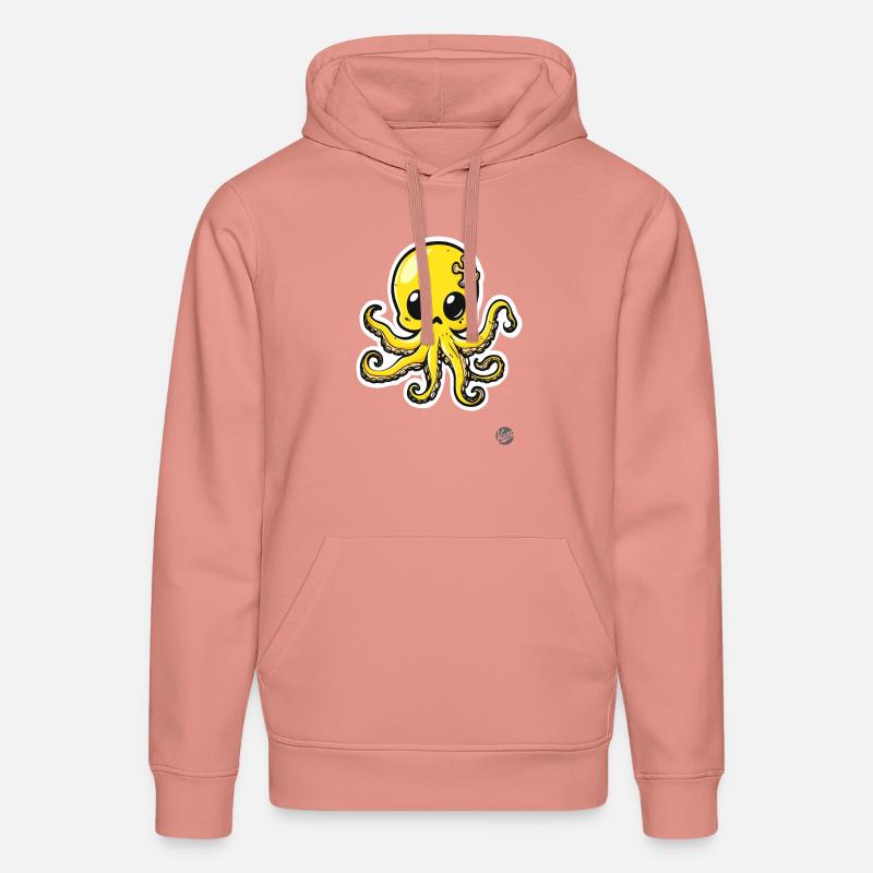 Pieuvre mignonne Pieuvre - Sweat à capuche bio DRUMMER Stanley/Stella Unisexe - rose poudré