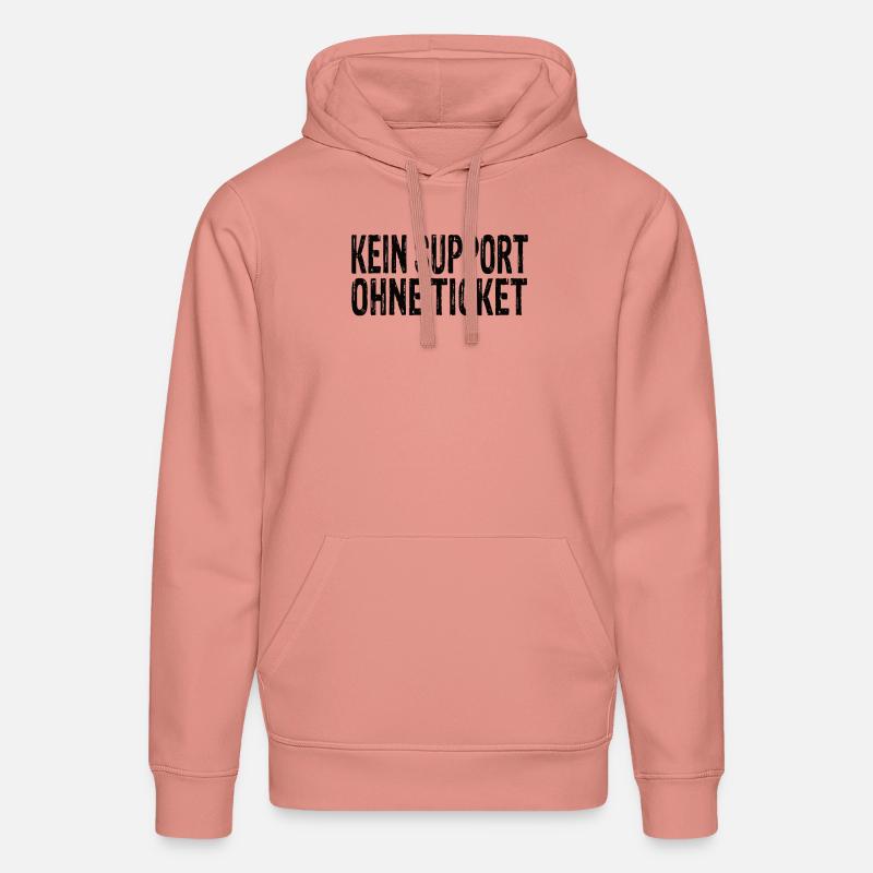 Pas d’assistance sans ticket - Sweat à capuche bio DRUMMER Stanley/Stella Unisexe - rose poudré