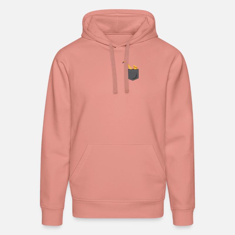 Poche pour saxophone - Sweat à capuche bio DRUMMER Stanley/Stella Unisexe - rose poudré
