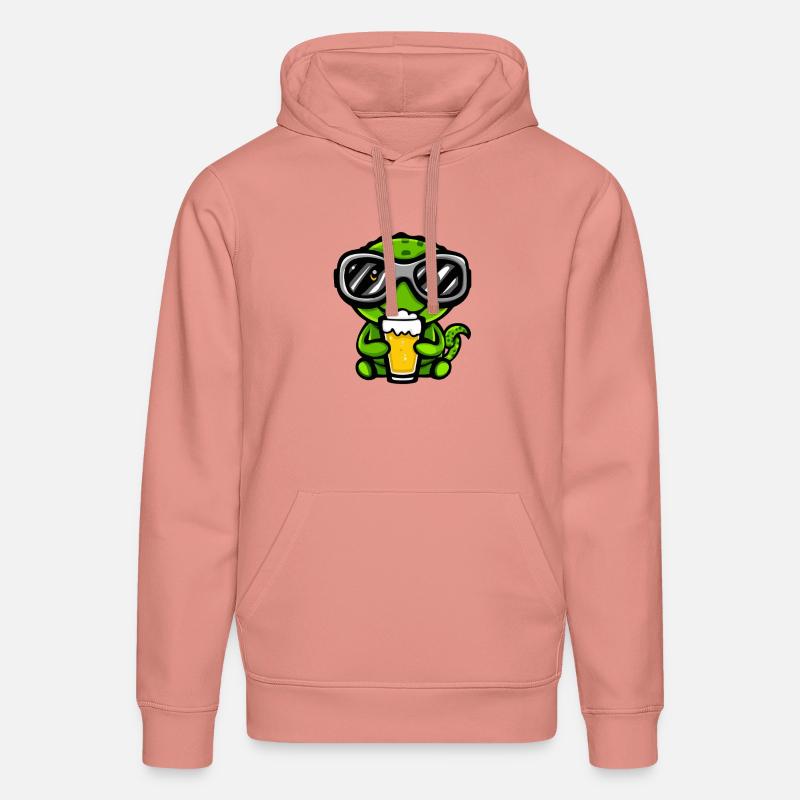 Chameleon Apres Ski Bier Comic - Stanley/Stella Unisex Bio-Hoodie DRUMMER  - Altrosa