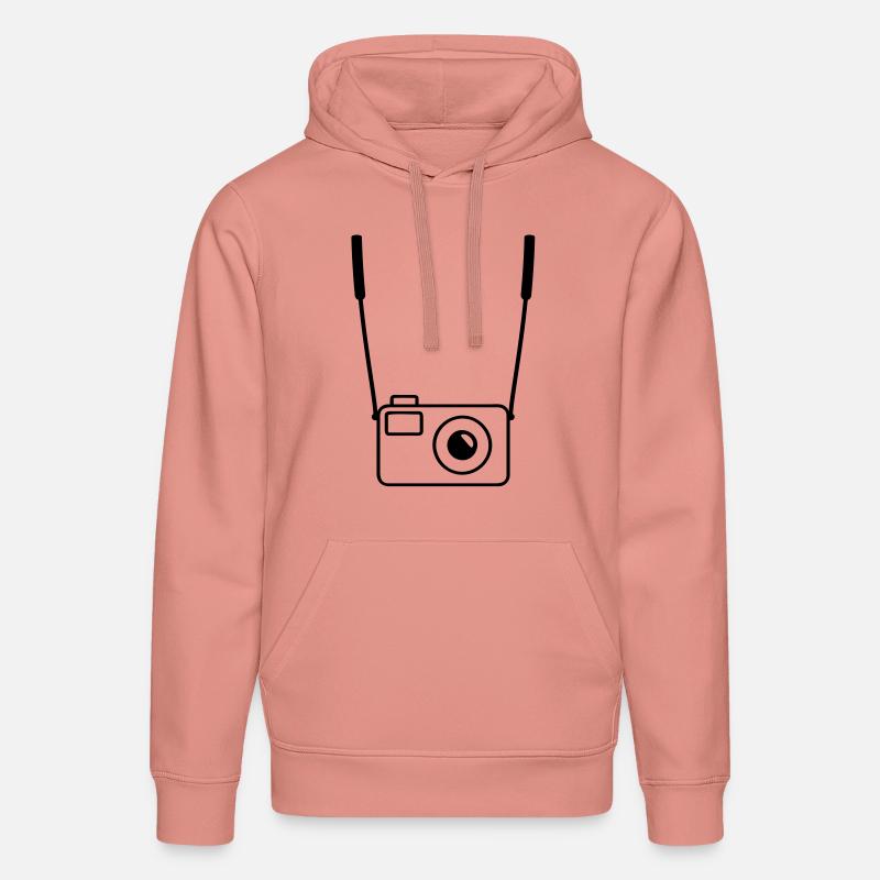 camera - Sweat à capuche bio DRUMMER Stanley/Stella Unisexe - rose poudré