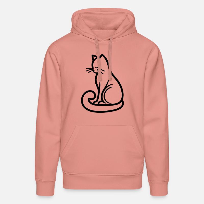 Chat - Sweat à capuche bio DRUMMER Stanley/Stella Unisexe - rose poudré