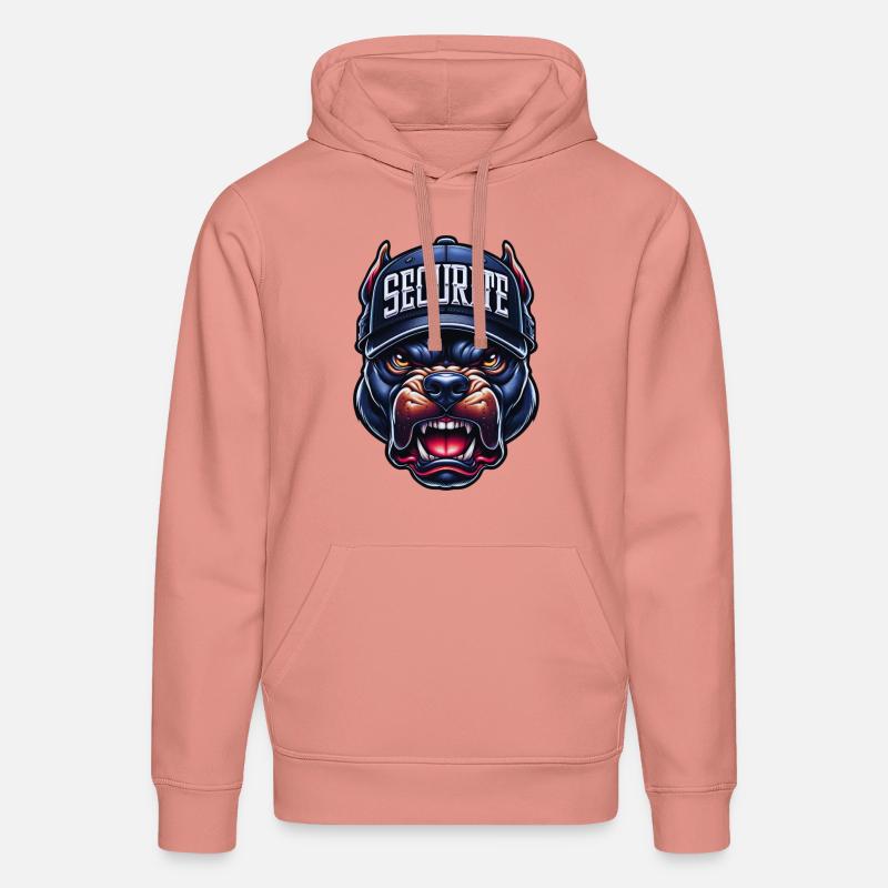 securité pitbull - Sweat à capuche bio DRUMMER Stanley/Stella Unisexe - rose poudré