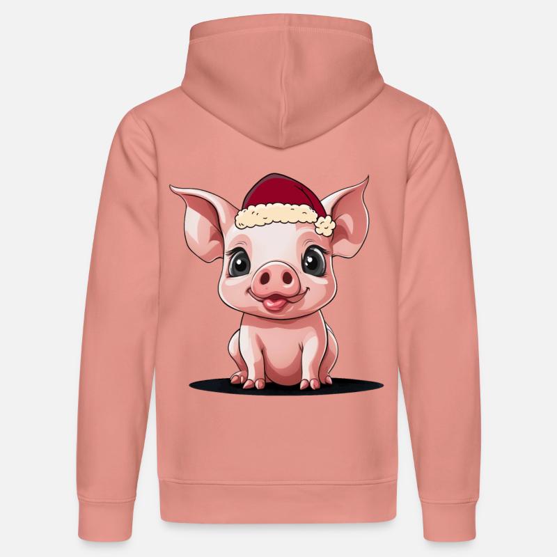 Père Noël Noël - Sweat à capuche bio DRUMMER Stanley/Stella Unisexe - rose poudré