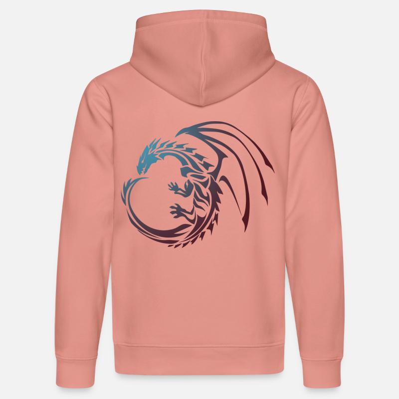 couleur du dragon - Sweat à capuche bio DRUMMER Stanley/Stella Unisexe - rose poudré