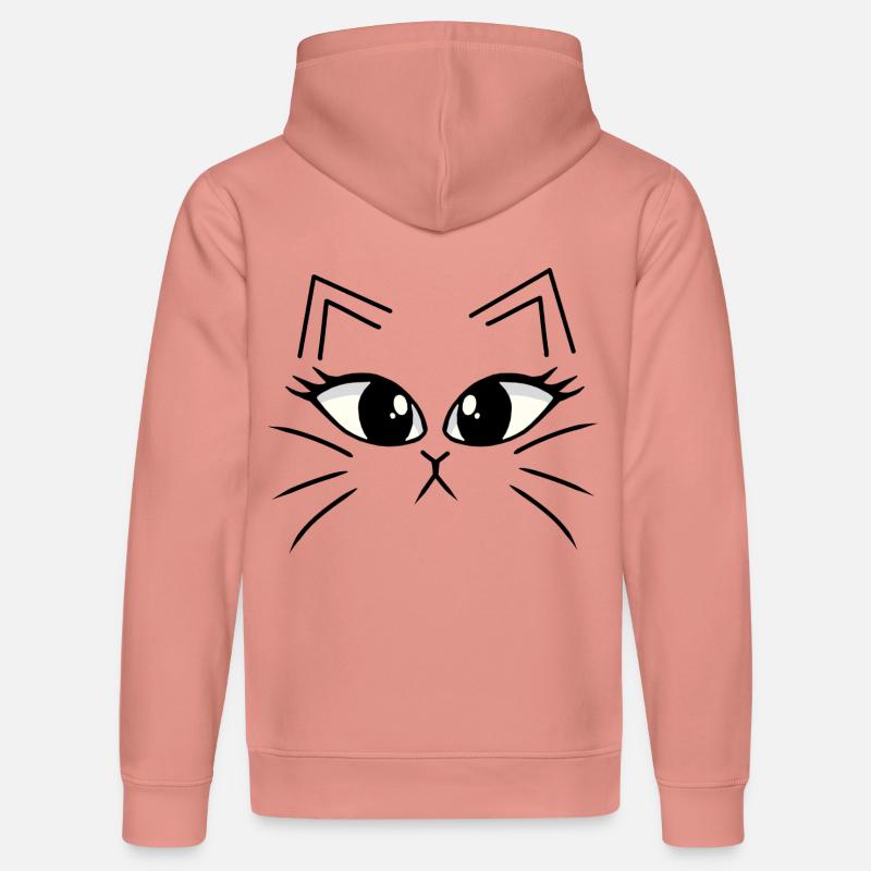 Chaton, chat, chat - Sweat à capuche bio DRUMMER Stanley/Stella Unisexe - rose poudré