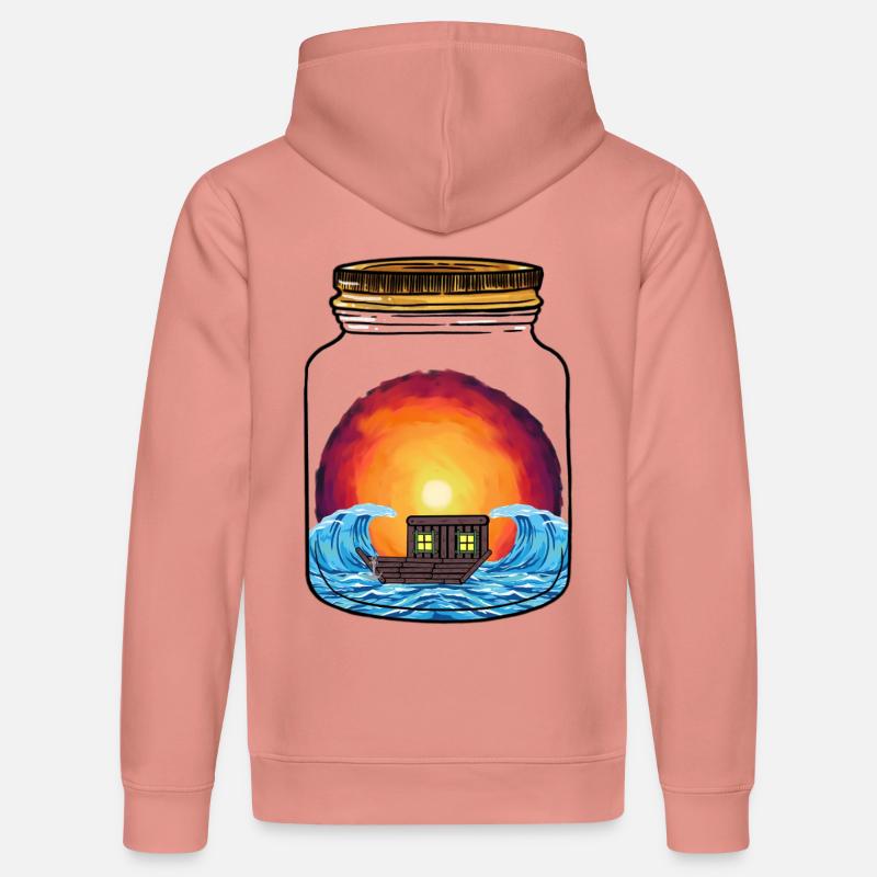 Bateau Bateaux Navires - Sweat à capuche bio DRUMMER Stanley/Stella Unisexe - rose poudré