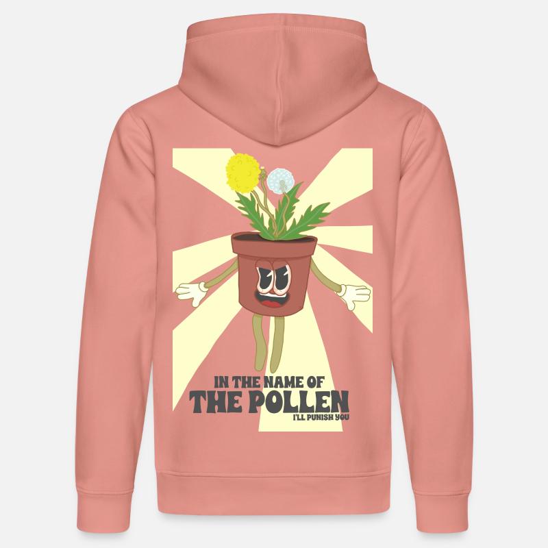 Fleur Super Pollen - Sweat à capuche bio DRUMMER Stanley/Stella Unisexe - rose poudré
