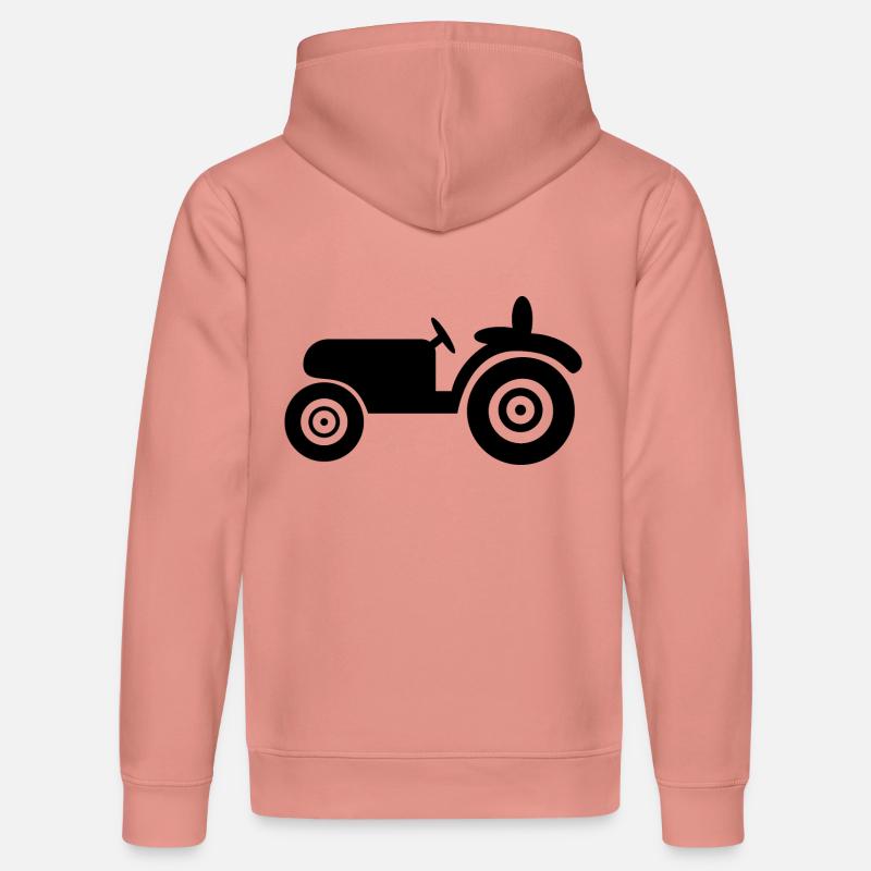 Traktor - Oldtimer - Stanley/Stella Unisex Bio-Hoodie DRUMMER  - Altrosa