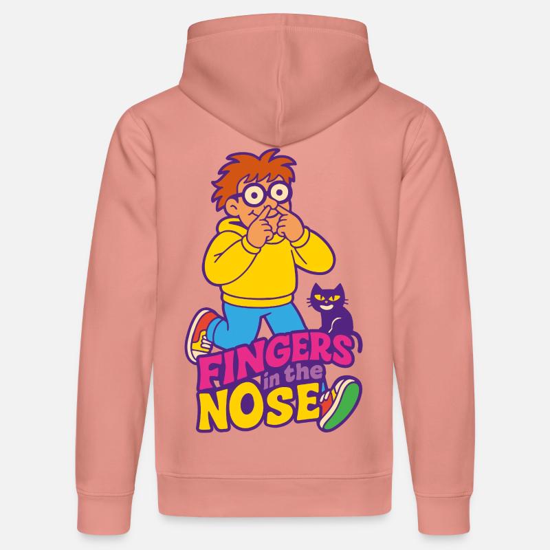Fingers in the nose - Stanley/Stella DRUMMER Unisex Organic Hoodie - canyon pink