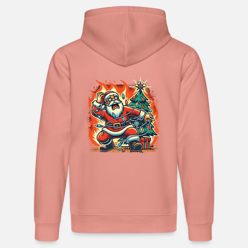 Stromschlag Weihnachtsmann Katastrophe - Stanley/Stella Unisex Bio-Hoodie DRUMMER  - Altrosa