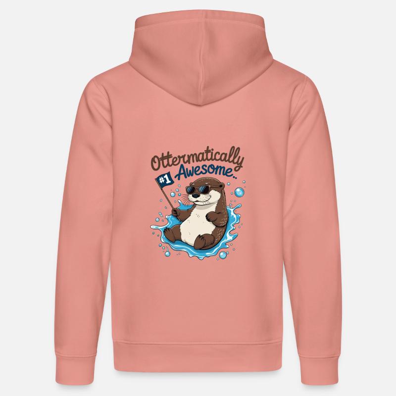 Otter-like cool – Funny Otter - Stanley/Stella DRUMMER Unisex Organic Hoodie - canyon pink