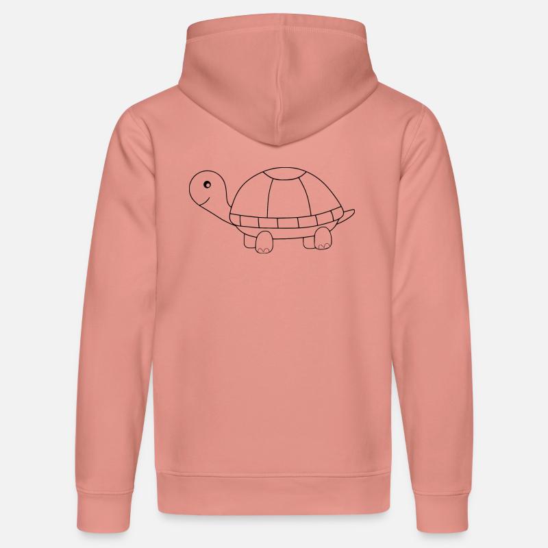 Tortue Tortues - Sweat à capuche bio DRUMMER Stanley/Stella Unisexe - rose poudré