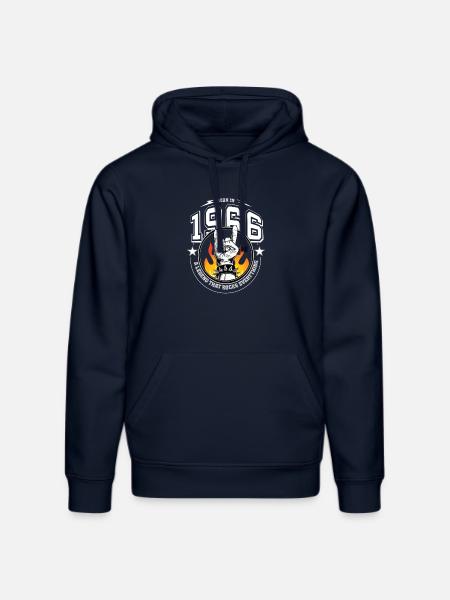 1966 Birthday, rocks everything - Stanley/Stella DRUMMER Unisex Organic Hoodie - french navy