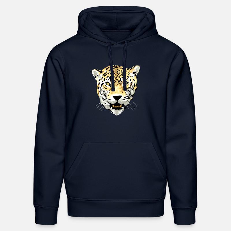 jaguar sauvage - Sweat à capuche bio DRUMMER Stanley/Stella Unisexe - bleu marine