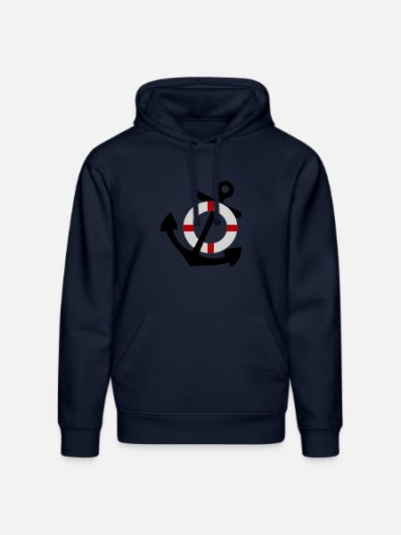 Anker mit Rettungsring - Stanley/Stella Unisex Bio-Hoodie DRUMMER  - French Navy