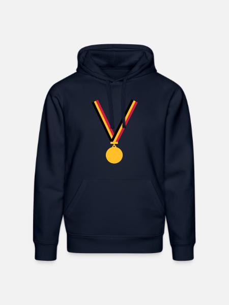 gold_medal_be_3_clr - Stanley/Stella DRUMMER Unisex Organic Hoodie - french navy