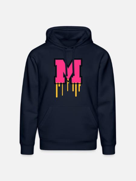 Letter M - Stanley/Stella Unisex Bio-Hoodie DRUMMER  - French Navy