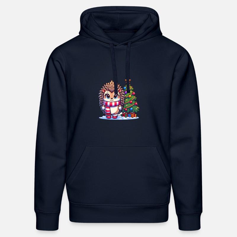 Igel-Weihnachten - Stanley/Stella Unisex Bio-Hoodie DRUMMER  - French Navy