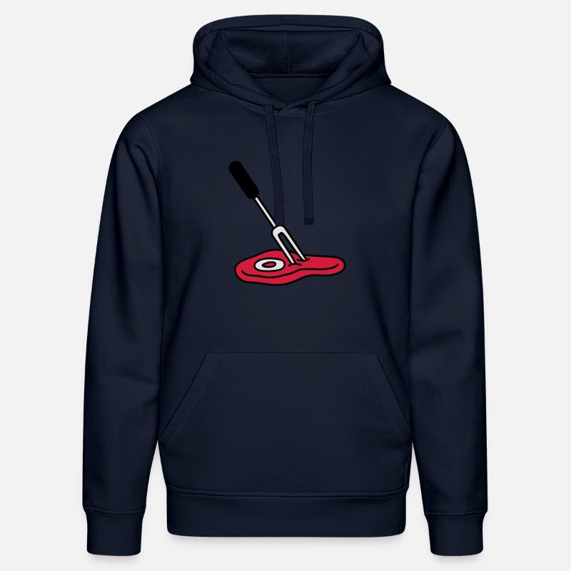 Barbecue Fork And Steak - Sweat à capuche bio DRUMMER Stanley/Stella Unisexe - bleu marine