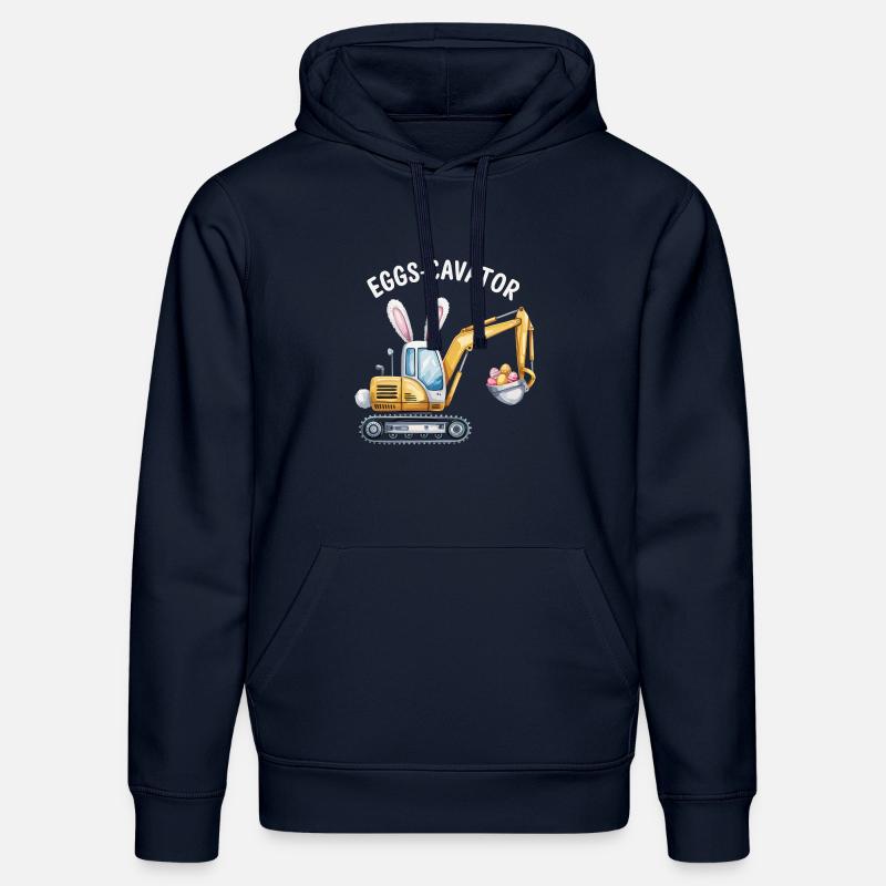Eggs-cavator Oster-Bagger mit Hasenohren - Stanley/Stella Unisex Bio-Hoodie DRUMMER  - French Navy