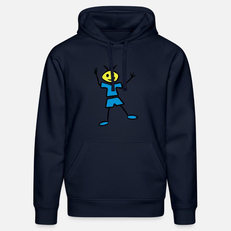 Collez le chiffre - Sweat à capuche bio DRUMMER Stanley/Stella Unisexe - bleu marine