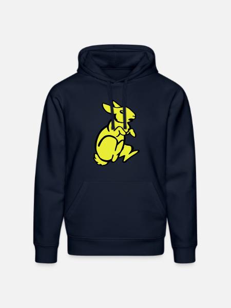 rabbits - Stanley/Stella DRUMMER Unisex Organic Hoodie - french navy