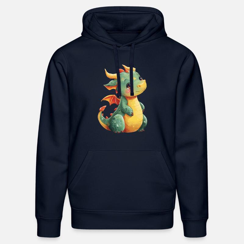 Mignon bébé dragon - Sweat à capuche bio DRUMMER Stanley/Stella Unisexe - bleu marine