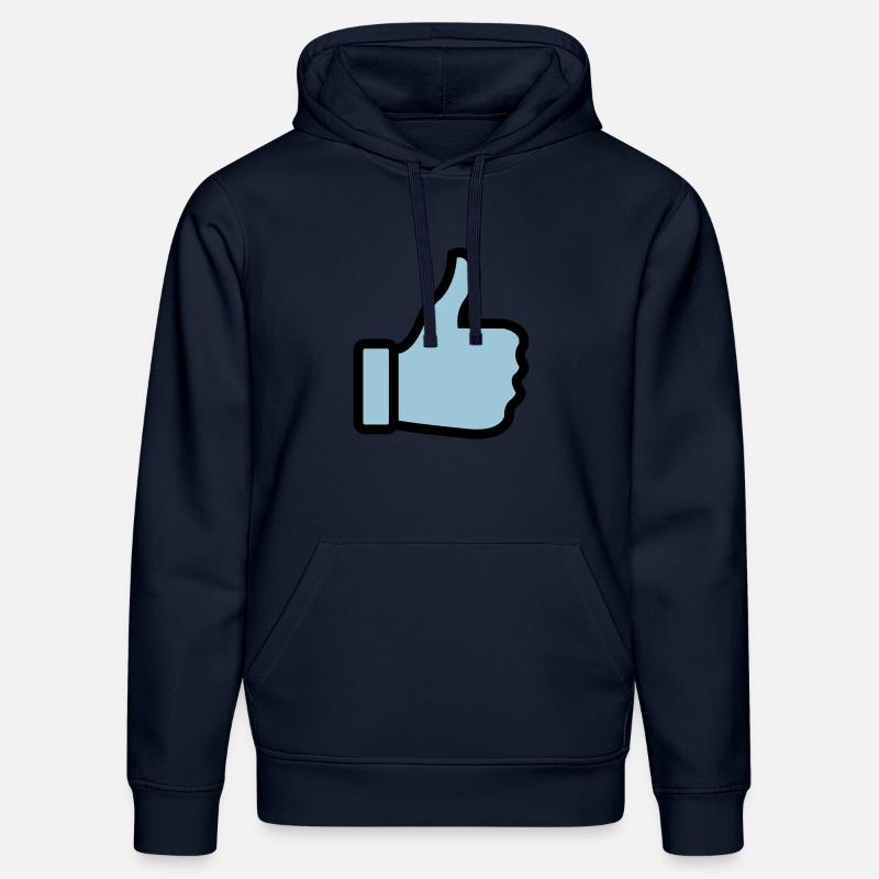 thumbs_up_02 - Sweat à capuche bio DRUMMER Stanley/Stella Unisexe - bleu marine
