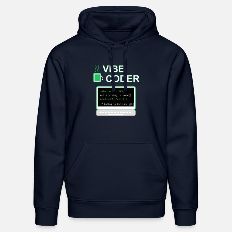Vibe Coder - Stanley/Stella DRUMMER Unisex Organic Hoodie - french navy